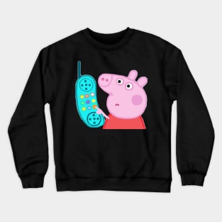 Pepa pig phone Crewneck Sweatshirt